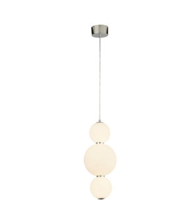 3 Light Pendant Chrome With Opal Glass Shade_Main