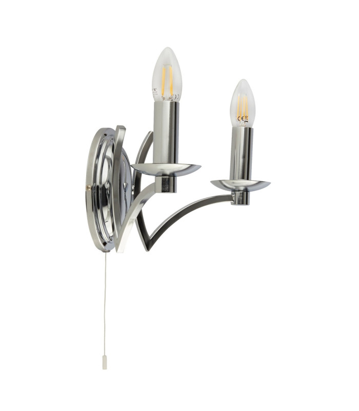 2 Light Wall Light Chrome_Off
