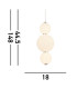 3 Light Pendant Chrome With Opal Glass Shade_Line