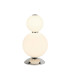 2 Light Table Lamp Chrome With Opal Glass Shade_Main
