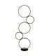 5 Light Led Ring Floor Light Matt Black_Main