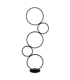 5 Light Led Ring Floor Light Matt Black_Off