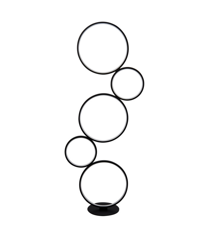 5 Light Led Ring Floor Light Matt Black_Off