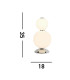 2 Light Table Lamp Chrome With Opal Glass Shade_Line