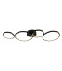 4 Light Led Ring Flush Light Matt Black_Main