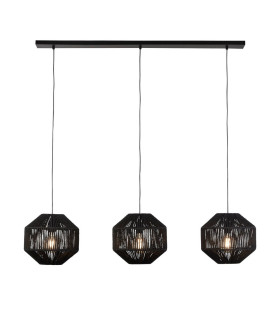 3 Light Bar Black Pendant_Main