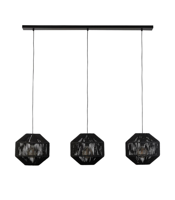 3 Light Bar Black Pendant_Off