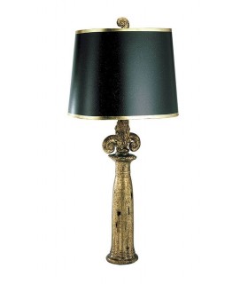 1 Light Table Lamp Black, Gold, E27 - 1