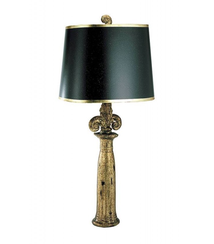 1 Light Table Lamp Black, Gold, E27 - 1