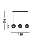 3 Light Bar Black Pendant_Line