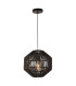 1 Light Pendant Black Wicker_Main