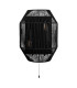 2 Light Wall Light Black Wicker_Off