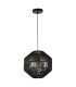 1 Light Pendant Black Wicker_Off