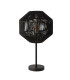 1 Light Table Lamp Black Wicker_Off