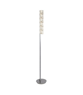 Led Floor Light Hexagonal Tube Bar Chrome Clear Crystal Trim_Main