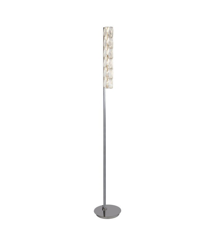 Led Floor Light Hexagonal Tube Bar Chrome Clear Crystal Trim_Main