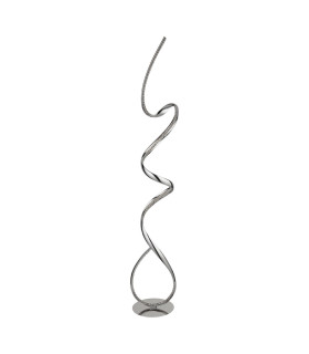Led Floor Lamp Chrome With Crystal Diffuser_Off