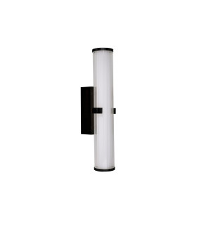 Led Black Wall Light 18W. Ip44_Off