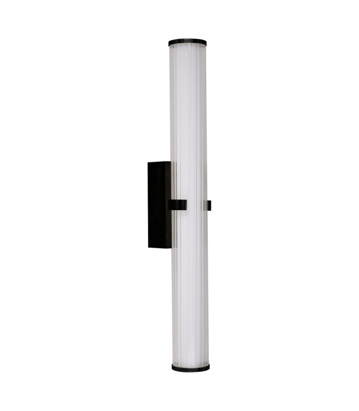 Led Black Wall Light 23W. Ip44_Off