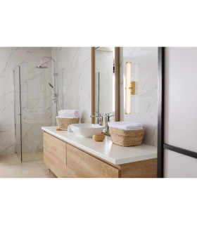 Led Gold Wall Light 23W. Ip44_Room