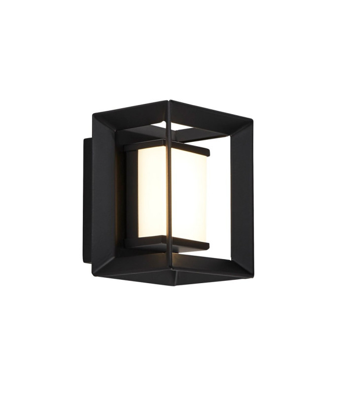 Rectangular Led Wall Light Matt Black - 100mm_Main