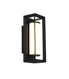 Rectangular Led Wall Light Matt Black - 200mm_Main