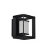 Rectangular Led Wall Light Matt Black - 100mm_Off