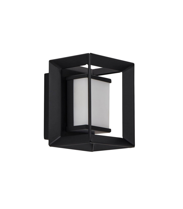 Rectangular Led Wall Light Matt Black - 100mm_Off