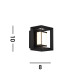 Rectangular Led Wall Light Matt Black - 100mm_Line