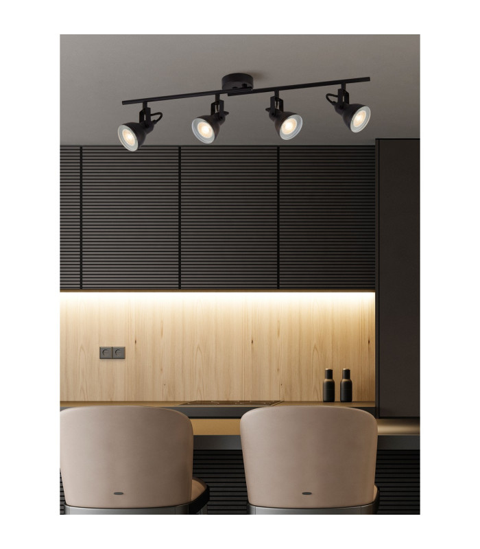 4 Light Spotlight Split-Bar - Black_Room