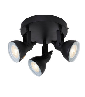 3 Light Spotlight Disk - Black_Main