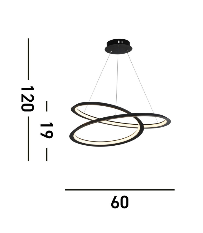 Led Pendant 
Sand Black. 
Dimmable_Line