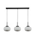 3 Light Bar Pendant With Frosted Ribbed Glass_Off