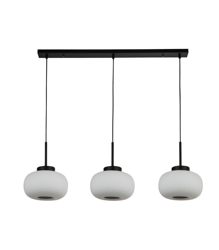 3 Light Bar Pendant With Frosted Ribbed Glass_Off