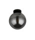 1 Light Flush  Smoked Glass Black_Off