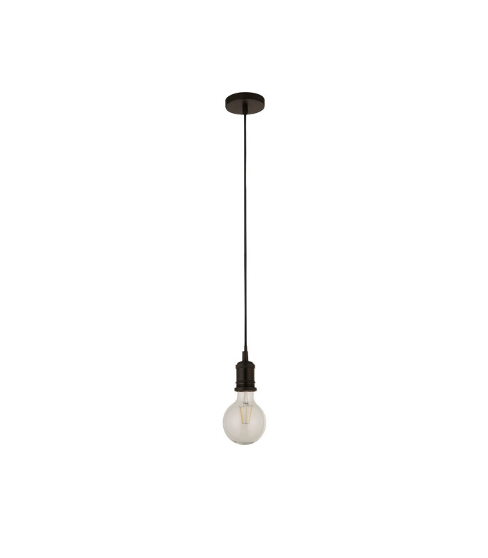 Black 1 Light Cable Suspension With 1.5Mtr Black Textile  Cable_Off