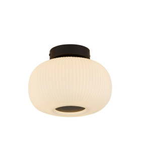 1 Light Ceiling Flush With Frosted Ribbed Glass_Main
