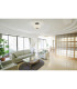 1 Light Ceiling Flush With Frosted Ribbed Glass_Room