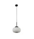 1 Light Ceiling Pendant With Frosted Ribbed Glass_Off