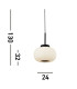 1 Light Ceiling Pendant With Frosted Ribbed Glass_Line