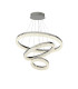 Circle LED 3 Ring Ceiling Pendant Chrome Crushed Ice 4000K_Main