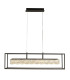 Elevator LED Crystal Pendant Matt Black Frame Dimmable 3000K_Main