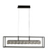 Elevator LED Crystal Pendant Matt Black Frame Dimmable 3000K_Off