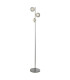 Quartz 3 Light Floor Lamp Bubble Glass Detailed Rim 4000K_Main