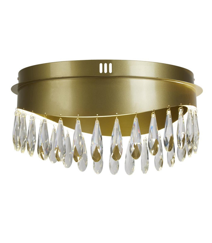 Jewel LED Flush Fitting Gold Crystal 4000K_Main