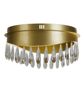 Jewel LED Flush Fitting Gold Crystal 4000K_Off