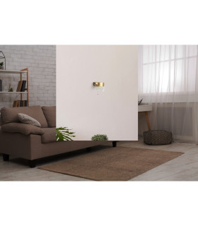 Jewel LED Wall Light Gold Crystal 4000K_Room