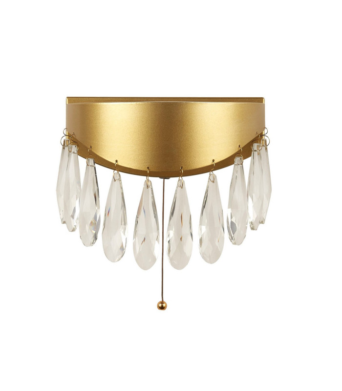Jewel LED Wall Light Gold Crystal 4000K_Off