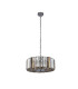 Chapeau 4 Light Chrome Pendant / Semi Flush Amber Smoke And Clear Glass Crystals_Off