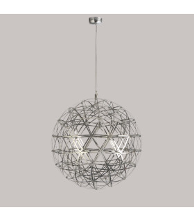 Galaxy Chrome LED Metal Ball Pendant 600mm 3000K_Off